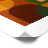 Poster Mid-Century Modern Abstract Composition (Coin)