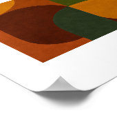 Poster Mid-Century Modern Abstract Composition (Coin)