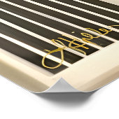 Poster Mid Century Modern Art Mountain Lake Sunrise (Coin)