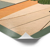 Poster Mid Century Modern Art Shamrock Martini Sláinte! (Coin)