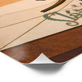 Poster Mid Century Modern Art Shamrock Martini Sláinte! (Coin)