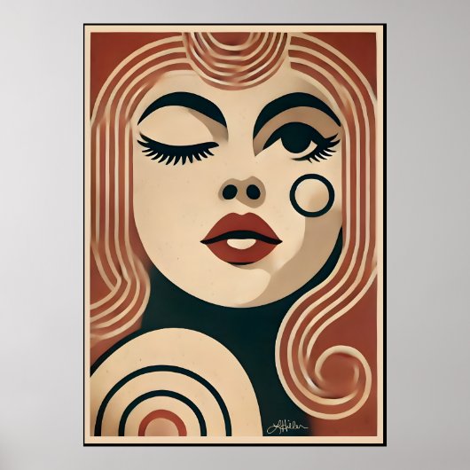 Poster Mid Century Modern Art The Beauty Spot (Devant)