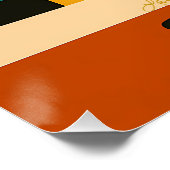 Poster Mid Century Modern Bauhaus Cocktail Hour Martini (Coin)