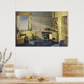 Poster Mid Century Modern Den (Cuisine)