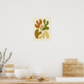 Poster Mid Century Modern Organic Abstraction (Cuisine)