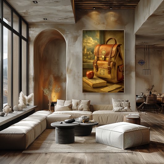 Poster Mid-Century Retro Education Art – Timeless Journey