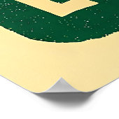 Poster Mid Century St. Patrick's Shamrock Martini Art (Coin)