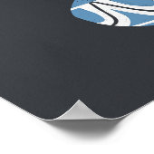 Poster Mid Mod White Blooms (Coin)