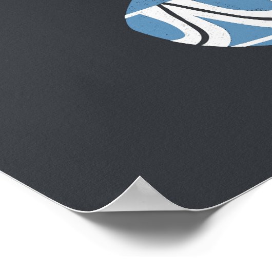 Poster Mid Mod White Blooms (Coin)