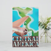poster Midden-Amerika Briefpapier (Staand voorkant)