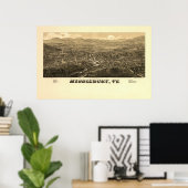 Poster Middlebury VT 1886 (Bureau à domicile)