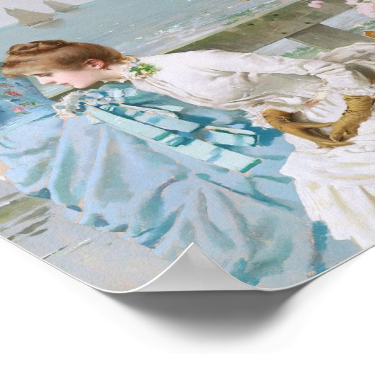 Poster Midi en mer par Vittorio Matteo Corcos (Coin)