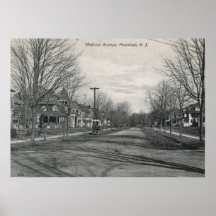 Poster Midland Ave., Montclair, NJ 1908 Vintage