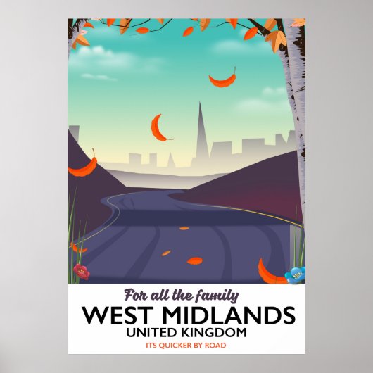 Poster Midlands de l'Ouest, Royaume-Uni (Devant)
