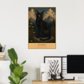 Poster Midnight Majesty: Bombay Cat (Bureau à domicile)