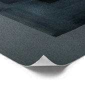 Poster Midnight Slate Color Field Abstract Modern Wall (Coin)