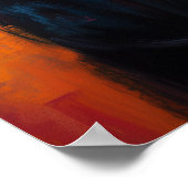 Poster Midnight Watcher in Abstract Colors - Dark Whisper (Coin)