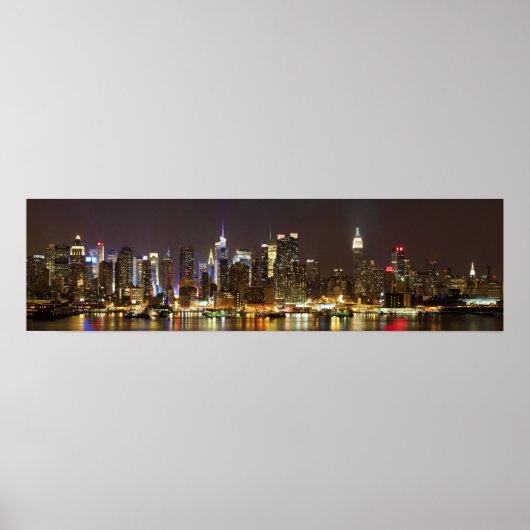 Poster Midtown Manhattan vue de Weehawken New Jersey (Devant)