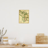 Poster Midwest aux États-UnisCarte panoramique (Cuisine)