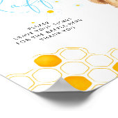 Poster Miel Bee Boy Girl Baby shower Déchets Raffle (Coin)