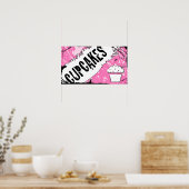 Poster miettes cupcakes (Cuisine)
