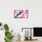 Poster miettes cupcakes (Bureau à domicile)