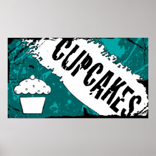 Poster miettes cupcakes