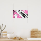 Poster miettes cupcakes (Cuisine)