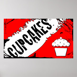 Poster miettes cupcakes