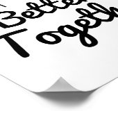 Poster Mieux ensemble Avocado couple (Coin)