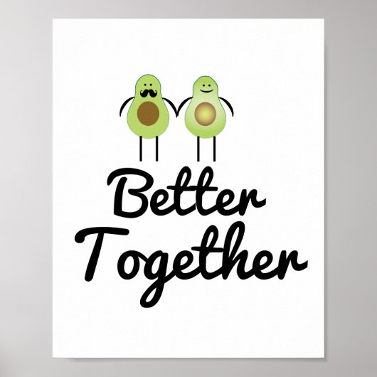 Poster Mieux ensemble Avocado couple (Devant)