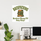 Poster Mieux que la télévision - Backpacking (Bureau à domicile)