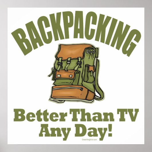 Poster Mieux que la télévision - Backpacking (Devant)