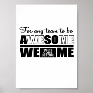 Poster Mieux vaut travailler en équipe