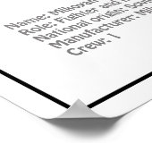 Poster MiG-21 bis - Plan directeur de l'avion BD (Coin)