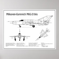 MiG-21 bis - Plan directeur de l'avion BD