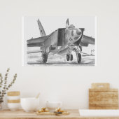 Poster MiG 25 Foxbat (Cuisine)
