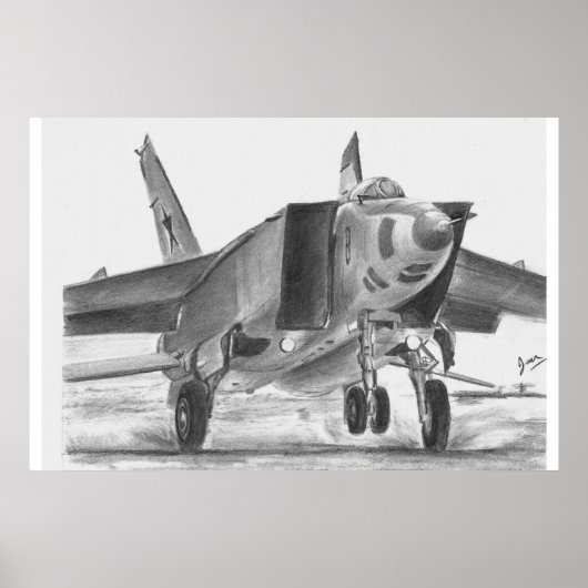 Poster MiG 25 Foxbat (Devant)