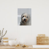 Poster Mignable Adorable West Highland White Terrier dans (Cuisine)