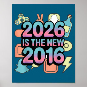 Poster Mignon 2026 Nouveau 2016 Rétro Nostalgie