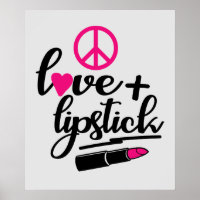 mignon amour de paix rouge à lèvres maquillage art