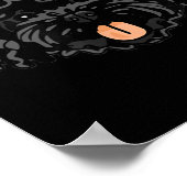 Poster Mignon Apoo noir (Coin)