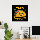 Poster Mignon art de mot de taco de bébé unisexe  (Bureau à domicile)