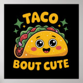 Poster Mignon art de mot de taco de bébé unisexe  (Devant)