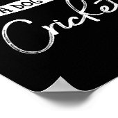 Poster Mignon Chien Nommé Conception Cricket Pour Femmes (Coin)