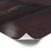 Poster mignon chiot brun bouddin blanc américain taureau (Coin)