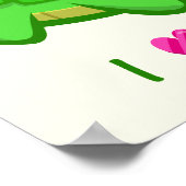 Poster Mignon crocodile amour kawaii bébé dessin animé (Coin)