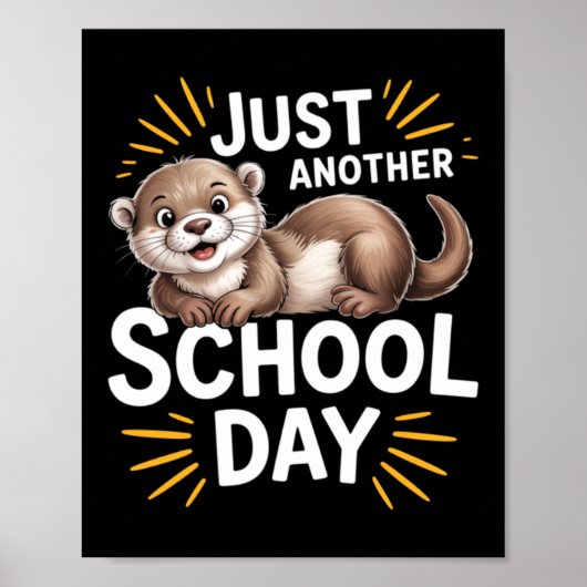 Poster Mignon design de dessin animé de jour d'école de l (Devant)