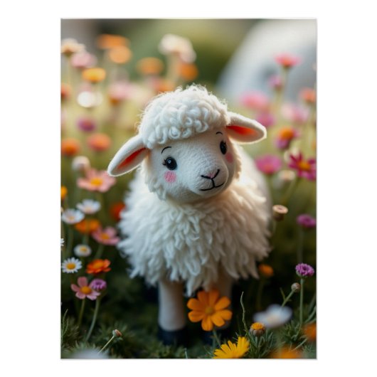 Poster mignon en mouton (Devant)