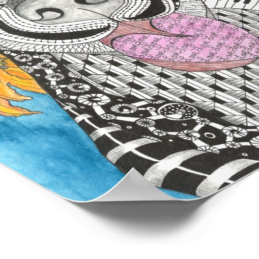 Poster mignon et coloré - 8x10" (Coin)